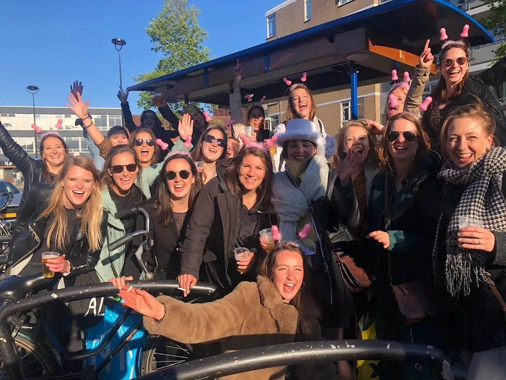 Hen party in Amsterdam